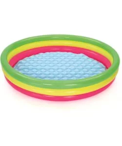 PISCINA GONFIABILE ROTONDA A 3 ANELLI PER BAMBINI BESTWAY MULTICOLORE 152X30 CM - COD. 51103