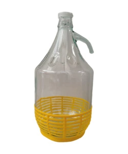 DAMA DA 5LITRI CON CESTINO E TAPPO IN PLASTICA
