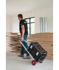 CARRELLO ESTENDIBILE E PIEGHEVOLE IN ALLUMINIO- PORTATA 90 KG