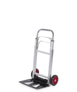 CARRELLO ESTENDIBILE E PIEGHEVOLE IN ALLUMINIO- PORTATA 90 KG