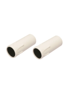 POLY POOL - 2 PORTALAMPADA E14 A CANDELA 250 V~ CON STAFFA METALLICA BIANCHI