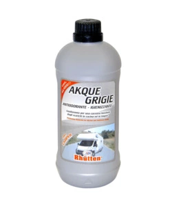 Liquido antiodorante igienizzante per camper Rhutten "Akque grigie" 1lt