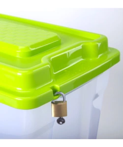 CONTENITORE IN PLASTICA CON COPERCHIO "IPERBOX" LT. 85 80X40X45 CM - BAMA