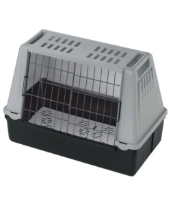 ATLAS CAR MINI TRASPORTINO D'AUTO PER CANI 72 X 41 X H 51 CM GRIGIO - FERPLAST.