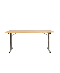 TAVOLO PIEGHEVOLE "FOLD" CON FUSTO CROMATO, 160X72,5X80 CM