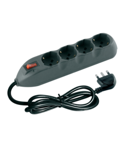 KIT MULTIPRESA 4SCHUKO/BIPASSO INT/SALVAFULMINE + CAVO GRIGIO - BTICINO.