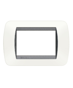 LIVING INT PLACCA 3P PLASTICA BIANCO SATINATO - BTICINO.