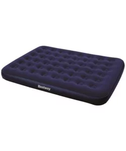 MATERASSO MATRIMONIALE GONFIABILE FLOCCATO BESTWAY IN VINILE BLU 191X137X22 CM - COD. 67002