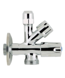 RUBINETTO COMB. SOTTOLAVELLO 1/2 3/8 3/4 DADO CON.ALTO CC