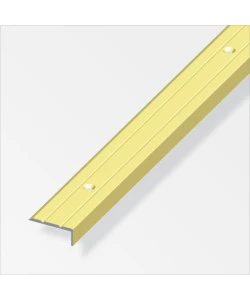 PROF CHIUSO 25x10 ALLUMINIO OTTONE - 2 METRI.
