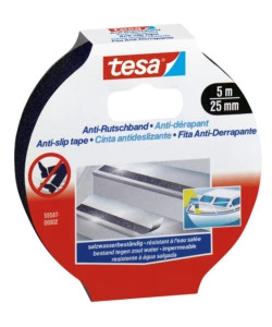NASTRO ANTISCIVOLO ANTI-SLIP NERO, 25 MM X 5 MT - TESA