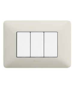 PLACCA 3 MODULI CENERE MATIX AM4803BCN - BTICINO