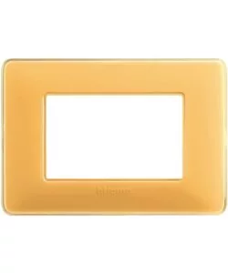 PLACCA 3P COLORS AMBRA MATIX AM4803CAB - BTICINO.