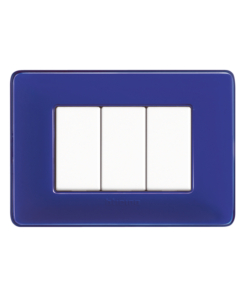PLACCA 3P COLORS COBALTO MATIX AM4803CBU - BTICINO.