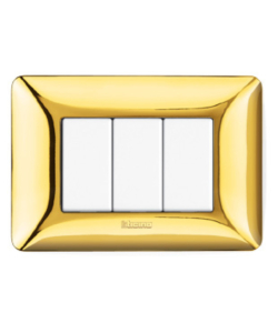 PLACCA 3P ORO LUCIDO MATIX AM4803GOR - BTICINO.