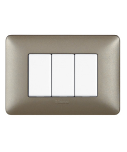 PLACCA 3P TITANIUM MATIX AM4803MTA - BTICINO