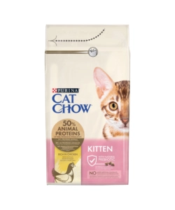 CROCCHETTE PER GATTO KITTEN "CAT CHOW" AL POLLO, 1,5 KG - PURINA