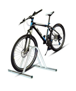 RASTRELLIERA PORTABICI SINGOLA IN FERRO ZINCATO CON PASSARUOTA 5 CM 37X37X28 CM
