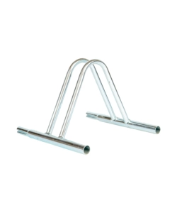 RASTRELLIERA PORTABICI SINGOLA IN FERRO ZINCATO CON PASSARUOTA 5 CM 37X37X28 CM