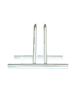 RASTRELLIERA PORTABICI SINGOLA IN FERRO ZINCATO CON PASSARUOTA 5 CM 37X37X28 CM