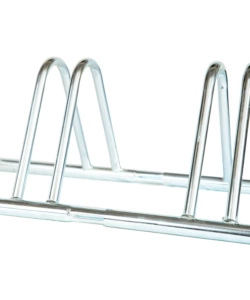 RASTRELLIERA PORTABICI A 3 POSTI IN FERRO ZINCATO CON PASSARUOTA 5 CM 95X38X35/40 CM