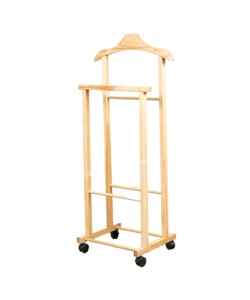 INDOSSATORE PER ABITI "OSCAR" IN FAGGIO NATURALE, 44X97X29 CM