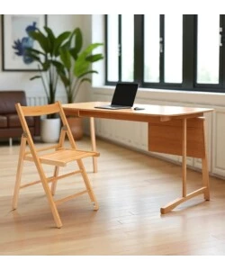 SEDIA BIRRERIA CLASSICA PIEGHEVOLE IN LEGNO 55X38X80 CM