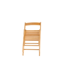 SEDIA BIRRERIA CLASSICA PIEGHEVOLE IN LEGNO DI FAGGIO NATURALE, 55X38X80 CM