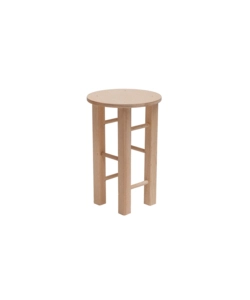 SGABELLO TOBY IN FAGGIO NATURALE, H45 CM