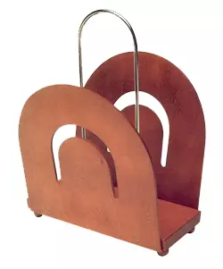 PORTA RIVISTE FAGGIO NATURALE, 30X28X23 CM