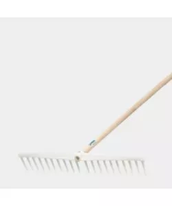 RASTRELLO IN PLASTICA A 20 DENTI CON MANICO