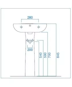 Geberit - Colibrì Colonna Per Lavabo In Vetrochina Bianco 501 858 00 1 P399488418 Geberit - Colibrì Colonna Per Lavabo In Vetrochina Bianco 501 858 00 1 P399488418