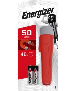 TORCIA A BATTERIA ENERGIZER "HANDHELD LED TORCH WITH MAGNET" CON MAGNETE 50 LUMEN E 2 BATTERIE AA