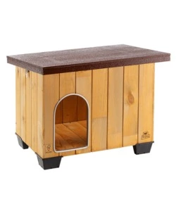CUCCIA PER CANI DA ESTERNO "BAITA 60" IN LEGNO, 67X53X55,5 CM - FERPLAST