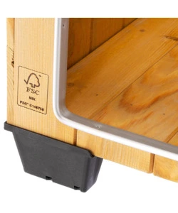 CUCCIA PER CANI DA ESTERNO FERPLAST "BAITA 80" IN PINO NORDICO 95,5X65X65,5 CM