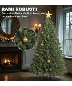 ALBERO DI NATALE ARTIFICIALE XMAS JOY "DOLOMITI" VERDE 210 CM