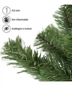 ALBERO DI NATALE ARTIFICIALE XMAS JOY "DOLOMITI" VERDE 150 CM