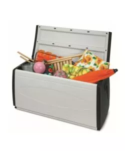 BAULE DA ESTERNO "BOX 120 QBLACK" IN POLIPROPILENE GRIGIO 308 LT 120X54X57 CM
