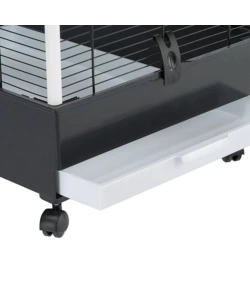 VOLIERA PER UCCELLI "NOTA" NERA, 76,5X57X161,5  - FERPLAST