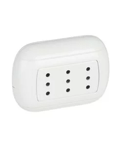 FP OVAL PRESA TRIPLEX 2P+T 10A BIANCO