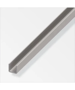 PROFILI A U 16x16x1 ACCIAIO LAMINATO - 1 METRO.
