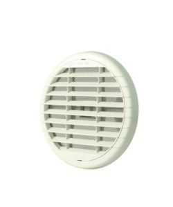 GRIGLIA DI VENTILAZIONE DIAMETRO 135 BIANCO PER FORO 80 - 125 MM