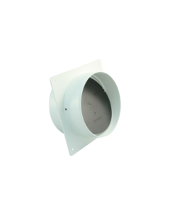 COLLEGAMENTO MURALE DIAMETRO125 BIANCO CON SPORTELLO ANTIRIFLUSSO