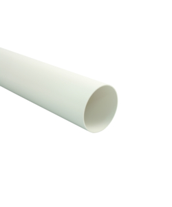 TUBO TONDO 1 MT. DIAMETRO 100/104 BIANCO