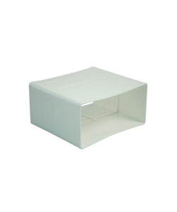 RACCORDO PER CANALE PIATTO 110X53 BIANCO