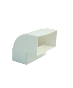 ANGOLO 90 VERTICALE BIANCO PER CANALI PIATTI 110X53