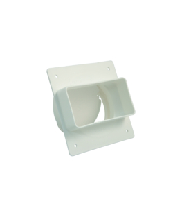 ADATTATORE TONDO/RETTANGOLARE BIANCO