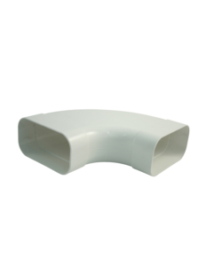 ANGOLO 90 ORIZZONTALE BIANCO PER CANALI PIATTI 150X80
