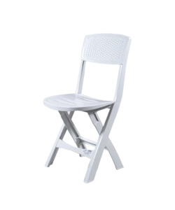 SEDIA DA ESTERNO PIEGHEVOLE "MISTRAL" IN POLIPROPILENE BIANCO 39X47X81 CM