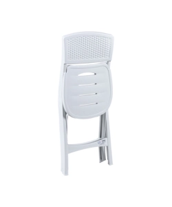 SEDIA DA ESTERNO PIEGHEVOLE "MISTRAL" IN POLIPROPILENE BIANCO 39X47X81 CM